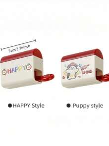 1/2/4 piezas Exprimidor de pasta de dientes lindo de dopamina, Exprimidor de pasta de dientes flojo, Exprimidor manual de pasta de dientes de limpiador facial para inodoro