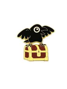 1pc Metal Bird Brooch, Cute Raven Zinc Alloy Enamel Pin, Fashionable Lapel Pin, Button Pin School