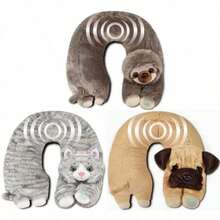 Health Touch Neck Massager Gift With Relaxing Vibration, U-Shaped Lightweight – Cat - 1 - View 4