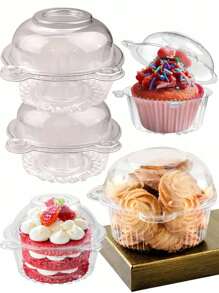 10 piezas/20 piezas/30 piezas Cajas para tartas con forma de cabeza de oso, duraderas y fáciles de almacenar para guardar caramelos, sándwiches y frutas; ideal para el hogar, restaurante, picnic y fiesta