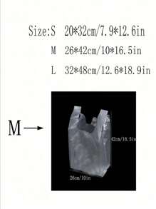 50pcs/100pcs Reusable Plastic Shopping Bags - Ideal For Groceries, T-Shirts Etc - Suitable For Stores, Malls And Home Use, Random Patterns/Text, Convenient Bags, Shopping Bags, Tote Bags, Storage Bags, Garbage Bags, Mother's Day, Holiday Party Packaging, Some Printing/Marks Won't Affect Usage