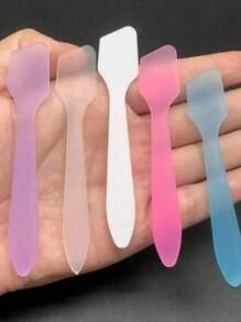 Set de 10 espátulas de plástico para maquillaje - inodoro, de polipropileno duradero, adecuado para aplicación de mascarillas y crema de ojos