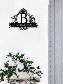 1 Logotipo de arte en metal fino - Logotipo personalizado con apellido, diseño de nombre, decoración del hogar con iniciales personalizadas en miniatura, estilo clásico, decoración de pared duradera montada en la pared para fiestas temáticas, regalos entrañables perfectos para amigos y familiares, regalos de boda personalizables, multifuncional, duradero, ornamental, reutilizable, exquisito, elegante, de alta calidad, colorido, moderno, personalizado, único, decoración del hogar, colgantes de pared personalizados - Multicolor - Ver 12