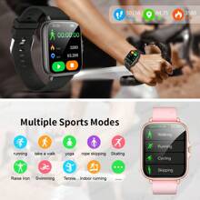 New Hot 1.83" Full Screen Smart Watch, Unisex, Comfortable Silicone Strap, Dial/Answer Calls, Calorie Counter, Multi-Sport Modes, Notification Alerts, Suitable For Android & IOS, Perfect Gift For Festivals And Celebrations