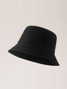 1pc Women Plain Simple Single-Sided Bucket Hat, Suitable For Casual Wear In Spring, Summer And Autumn - A - View 18