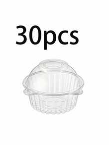 10 piezas/20 piezas/30 piezas Cajas para tartas con forma de cabeza de oso, duraderas y fáciles de almacenar para guardar caramelos, sándwiches y frutas; ideal para el hogar, restaurante, picnic y fiesta