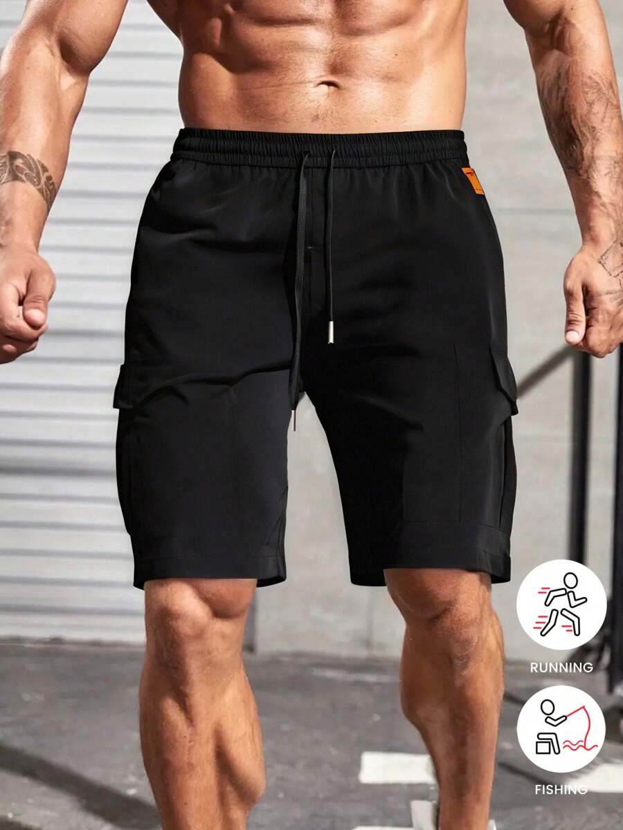 Men's Workwear Shorts: Thin Ice Silk Loose Plus Size Casual Sports American-Style Bermuda Shorts