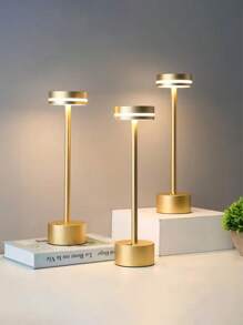 Luminária de mesa LED sem fio, recarregável, 3 temperaturas de cor e regulável, adequada para ambientes externos/sala de jantar/quarto/casa/mesa de café