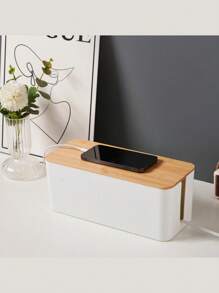 1-Piece Cable Organizer | Power Strip Organizer | Cord Organizer | Hide Power Strips And Cords On TVs, Computers, And Desks | Pet Protection. Power Strip Surge Protector Wire Management Cover For Desktops, Homes, Offices, And Kitchens.