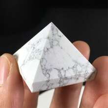 1pc Natural Crystal Pyramid Ornament, 3cm 7-Color Gemstone Pyramid