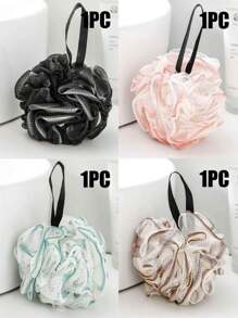 4PCS High-Grade Bath Ball, New Bath Flower, Soft And Durable Cute Girl Bath Ball, Bath Back Rubbing Bath Ball, Loofah Bath Ball, Soft Loofah Bath Ball, Loofah Bath Ball Towel With Drawstring, Body Bath Sponge, Loofah Bath Towel For All Skin Types