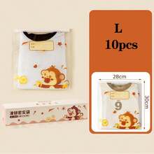 1 Box Reusable S/M/L Drawstring Pouches, Resealable Bags, Ziplock Bags With Cute & Fun Cartoon Pattern, Random Pattern Design Will Not Affect Usage, Please Feel Free To Purchase - Multicolor - View 4