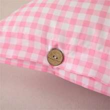 2Pcs Breathable Polyester Fiber Pillows: Machine - Washable, Dry - Cleanable & Quick - Drying With Chic Button Detailing(Only Two Pillowcases)