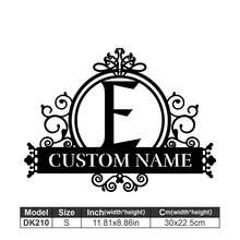 1 Logotipo de arte en metal fino - Logotipo personalizado con apellido, diseño de nombre, decoración del hogar con iniciales personalizadas en miniatura, estilo clásico, decoración de pared duradera montada en la pared para fiestas temáticas, regalos entrañables perfectos para amigos y familiares, regalos de boda personalizables, multifuncional, duradero, ornamental, reutilizable, exquisito, elegante, de alta calidad, colorido, moderno, personalizado, único, decoración del hogar, colgantes de pared personalizados - Multicolor - Ver 27