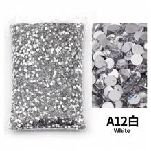 2mm, 3mm, 4mm, 5mm, 6mm Bulk Pack Non-Hotfix Resin Flat Bottom Rhinestones Crystal Nail Studs DIY