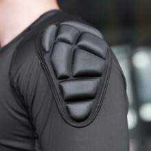 Camiseta de armadura para motociclismo de hombres WOSAWE, transpirable, elástica, con protección de impacto EVA y almohadillas suaves