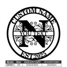 1 Fine Metal Art Logo - Personalized Last Name Logo, Name Design, Home Decoration With Custom Initials Thumbnail, Classic Style, Durable Wall-Mounted Wall Art Decoration For Theme Parties, Perfect Heartfelt Gifts For Friends And Family, Customizable Wedding Gifts.,Multi-Functional,Durable,Ornamental,Reusable,Exquisite,Stylish,High-Quality,Colorful,Modern,Custom,Personalized,Unique,Home Decor,Home Decor