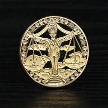 12枚十二生肖纪念币配亚克力展示盒 - 镀金收藏币，全金属材质，生日、圣诞节、万圣节的完美礼物