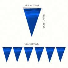 1pc Mirror Triangle Pennant, Pink/Light Blue, Gold/Silver Mirror Pennant, Party Decor, Birthday Party Hanging Pennant, Wedding Venue Decoration Pennant, Room & Cabinet Color Pennant Garland