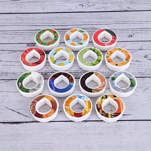 7pcs Fruit Flavor Pods For Air Water Bottle, Scent Rings Water Bottles Accessory, 0% Sugar 0% Calorie Fruit Fragrance Pods For Daily Exercise Boost Drinking Water, Calorie-Free Fruit-Flavored Scented Drink Enhancers.