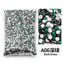 2mm, 3mm, 4mm, 5mm, 6mm Bulk Pack Non-Hotfix Resin Flat Bottom Rhinestones Crystal Nail Studs DIY