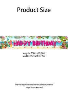Hawaiian Birthday Party Supplies Aloha Luau Party Banner ,78*13in Tropical Flamingo Party Decorations Large Yard Sign Background For Luau Party Birthday Party Indoor Outdoor Decorations