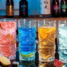 1pc Big Eye Monster Face Tiki Glass, Creative Cocktail/Juice Cup For Restaurant, Bar