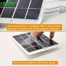 leooy 6W Portable Solar Panel Charger, Waterproof USB Power Source For Outdoor Traveling And Camping, With Magnetic Material, Solar Powered, Compatible With Phones, Flashlights, Fans