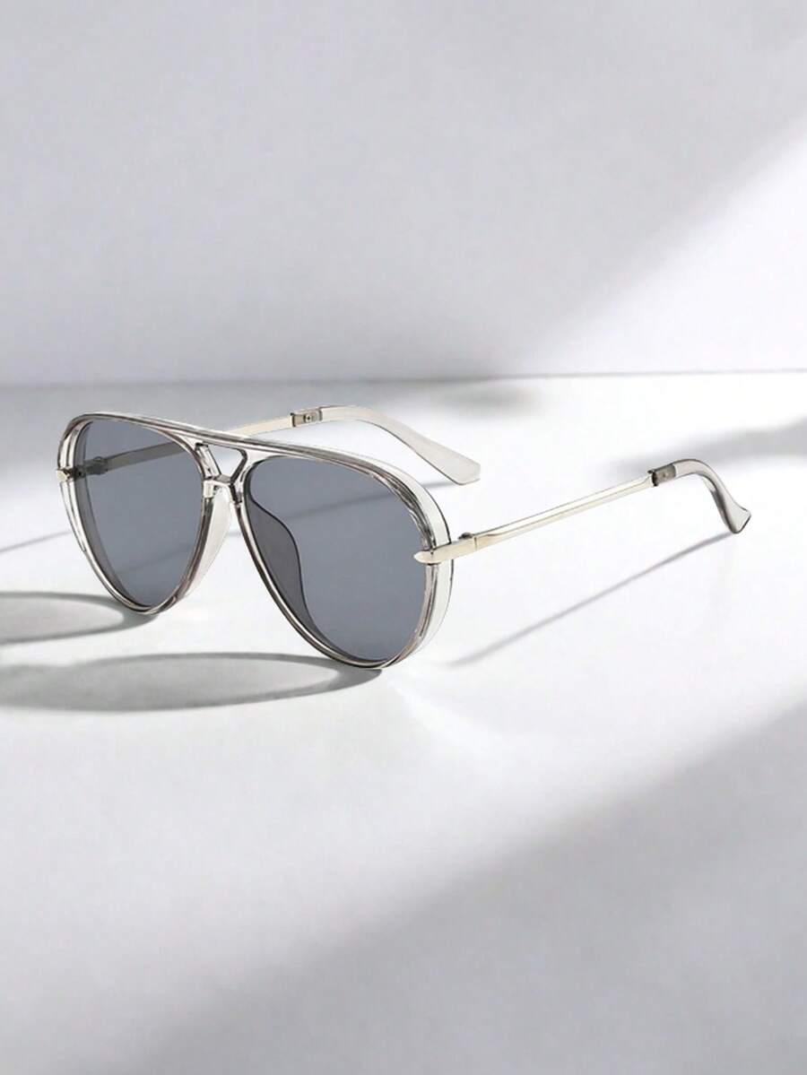 feye 1 件女士复古简约大框时尚眼镜，适合海滩和旅行，适合夏季海滩度假、户外、旅行