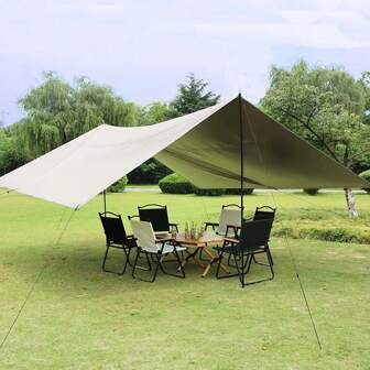 Oversize Outdoor Camping Tent Sunshade Canopy, Waterproof, UV Protection, Suitable For Camping, Picnic, Beach