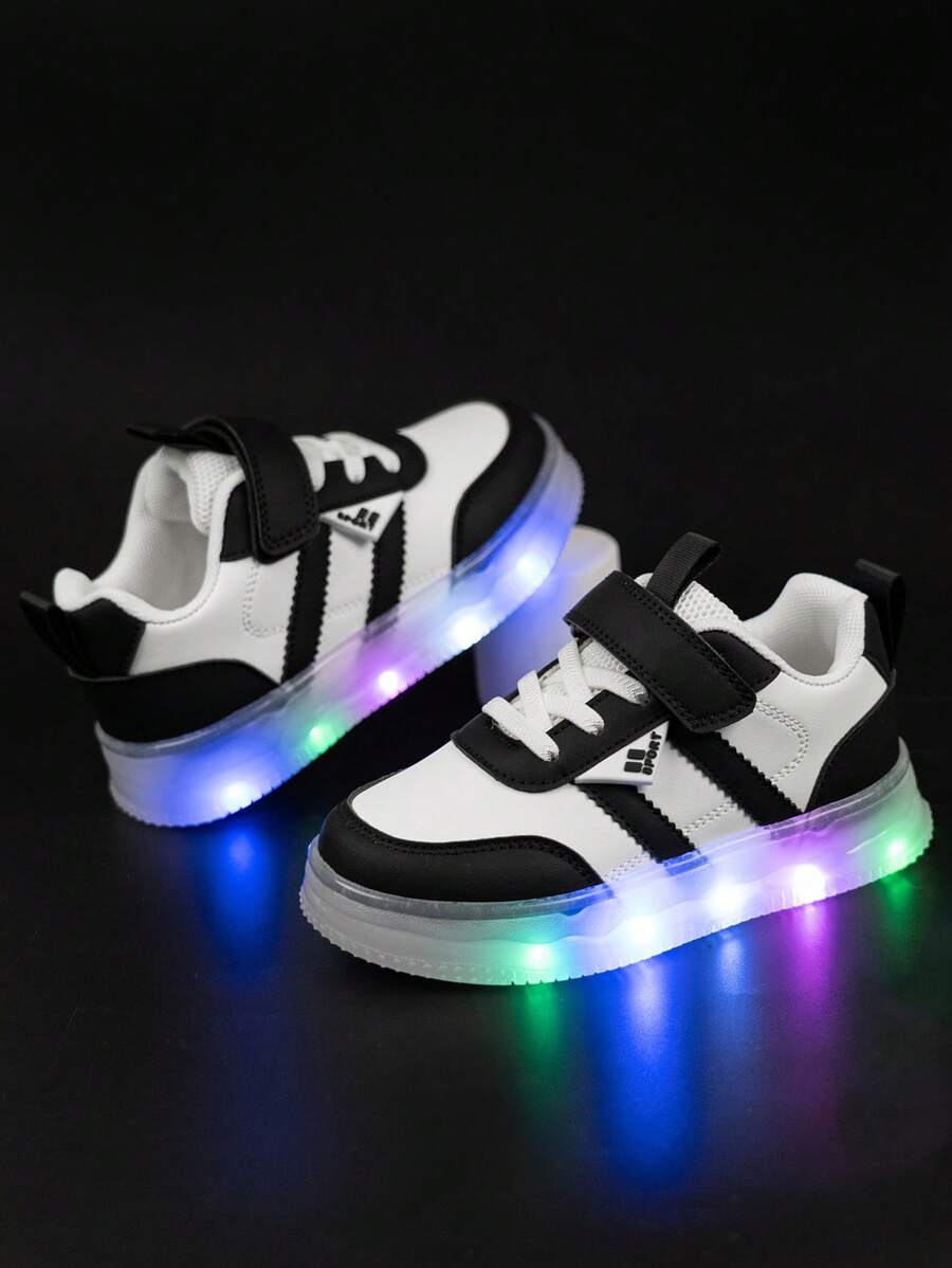 1 Pair Kids Luminous Athletic Shoelaces, Flashing Light Children Casual Shoes, Slip-Resistant, Suitable For Spring, Summer, Autumn, Winter