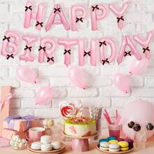 1pc Pink Foil Balloon For Birthday Party Decor