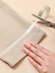 Double-Sided Adhesive Hem Tape For Fabric, 5m Roll - Easy No-Sew Hemming Strip, White, Waterproof, Iron-Free Pants & Clothing Hemming Tape - Multicolor - View 1