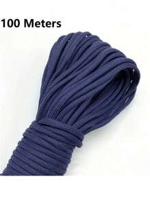 10/50/100M Black Nylon Macrame Cord - Versatile Braided String For Bracelets, Shamballa Rope & Crafts, 0.5-4mm Thickness