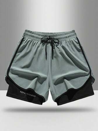Shorts hommes de couleur unie minimalistes, décontractés, respirants et à séchage rapide