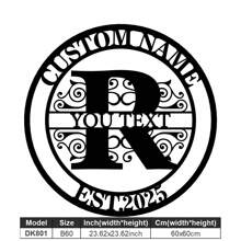 1 Fine Metal Art Logo - Personalized Last Name Logo, Name Design, Home Decoration With Custom Initials Thumbnail, Classic Style, Durable Wall-Mounted Wall Art Decoration For Theme Parties, Perfect Heartfelt Gifts For Friends And Family, Customizable Wedding Gifts.,Multi-Functional,Durable,Ornamental,Reusable,Exquisite,Stylish,High-Quality,Colorful,Modern,Custom,Personalized,Unique,Home Decor,Home Decor