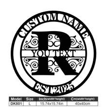 1 Fine Metal Art Logo - Personalized Last Name Logo, Name Design, Home Decoration With Custom Initials Thumbnail, Classic Style, Durable Wall-Mounted Wall Art Decoration For Theme Parties, Perfect Heartfelt Gifts For Friends And Family, Customizable Wedding Gifts.,Multi-Functional,Durable,Ornamental,Reusable,Exquisite,Stylish,High-Quality,Colorful,Modern,Custom,Personalized,Unique,Home Decor,Home Decor