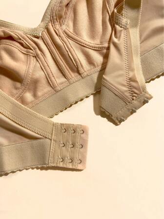 3pcs Flower Print Casual & Comfortable Simple Casual -Leisure -Regularly Knitted Sports Bra For Plus Size Women