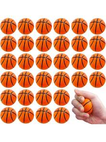 Pelotas antiestrés con diseños de baloncesto en colores vibrantes, de 5/10/15/20 piezas - Juguetes de mano duraderos de poliuretano para relajación (aleatorio)