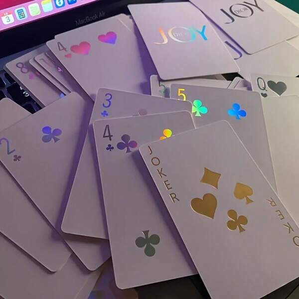 1pc Luminous Playing Cards - Durable And Fun Family Game, Perfect Gift For Christmas, Halloween, Thanksgiving And This Holiday Season