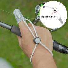 1pc Adjustable Fishing Finger Gloves - Non-Slip Anti-Scratch Finger Sleeves, Outdoor Surf Casting Shield, Elastic Band Design For Fishing, Durable Fingertip Splint, Single Finger Accessory