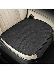 Cubierta de asiento de coche de verano fina, cojín de asiento delantero / asiento trasero / tres piezas, de tela fresca y transpirable