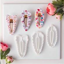 1 Stück/3 Stücke Welliges Design Haarclip Weiche Ton Form, Große Haaraccessoire Modellierton Ausstecher DIY Geschenk Bastelwerkzeug