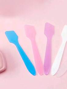 Set de 10 espátulas de plástico para maquillaje - inodoro, de polipropileno duradero, adecuado para aplicación de mascarillas y crema de ojos