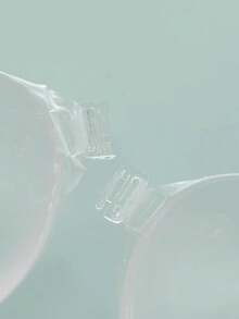 女士隐形硅胶乳贴文胸，无缝聚拢粘合式乳贴，适用于无肩带连衣裙、露背上衣和礼服 - 無色 - 查看 6