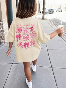 Camiseta de manga corta y cuello redondo con estampado de mariposas para niñas preadolescentes, ropa de estudiante y niños pequeños, top de verano para niñas listas para jugar