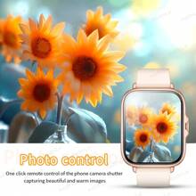 New Hot 1.83" Full Screen Smart Watch, Unisex, Comfortable Silicone Strap, Dial/Answer Calls, Calorie Counter, Multi-Sport Modes, Notification Alerts, Suitable For Android & IOS, Perfect Gift For Festivals And Celebrations