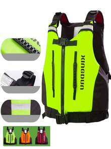 جاكيت صيد احترافية عامة، بدون أكمام من النايلون المسمك، جاكيت نجاة قابلة للضبط بقوة طفو أكثر من 50 نيوتن مناسبة للتنزه والخروج البحري، جاكيت نجاة خفيفة الوزن مناسبة للغطس، مقاس للكبار، محمولة، مناسبة للسباحة، هدية والميلاد