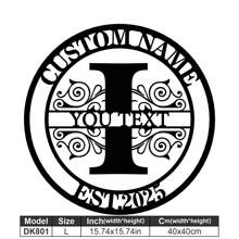 1 Fine Metal Art Logo - Personalized Last Name Logo, Name Design, Home Decoration With Custom Initials Thumbnail, Classic Style, Durable Wall-Mounted Wall Art Decoration For Theme Parties, Perfect Heartfelt Gifts For Friends And Family, Customizable Wedding Gifts.,Multi-Functional,Durable,Ornamental,Reusable,Exquisite,Stylish,High-Quality,Colorful,Modern,Custom,Personalized,Unique,Home Decor,Home Decor