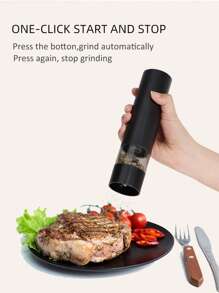 RAF Novo Moedor Elétrico de Sal e Pimenta Recarregável por USB, Granulosidade Ajustável, Grande Capacidade, Moedor de Especiarias Automático, Utensílio de Cozinha